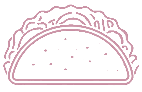 Taco outline pink